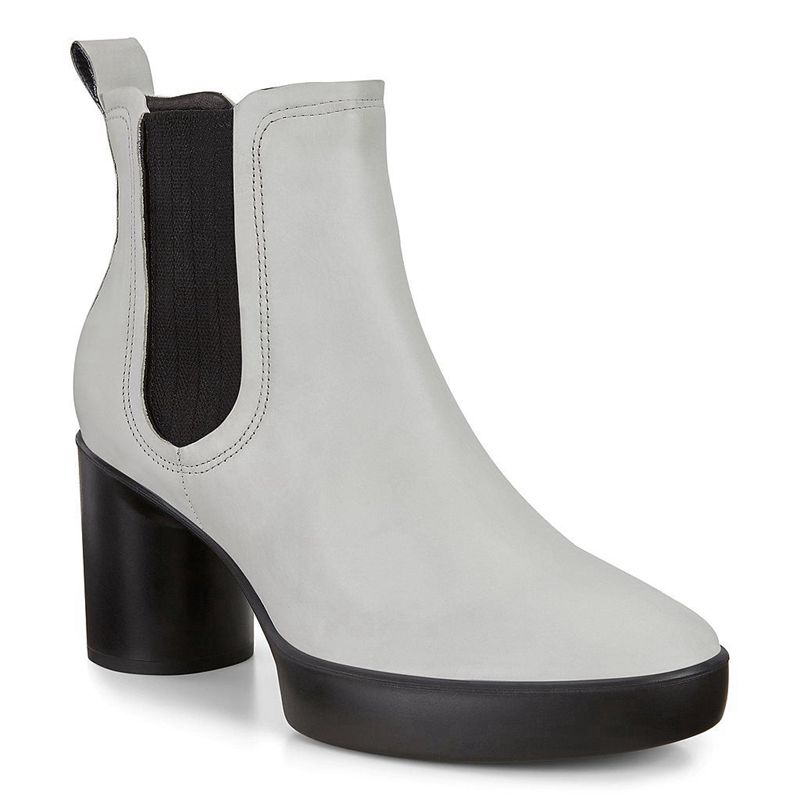 Women Boots Ecco Shape Sculpted Motion 55 - Heeled Booties White - India RFJLUA376